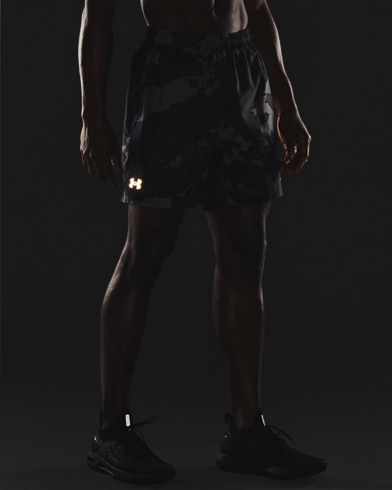 Men's UA Speed Stride Print Shorts, Black, pdpMainDesktop image number 3